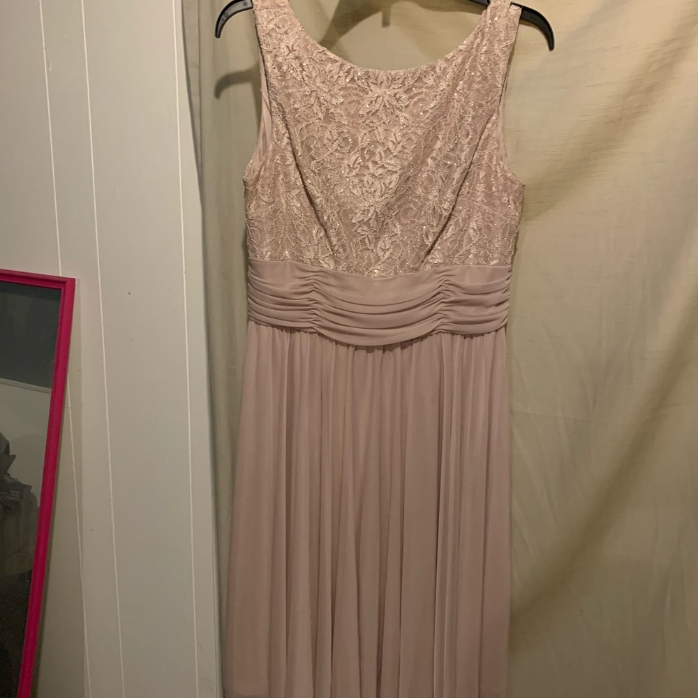 Beige short length dress